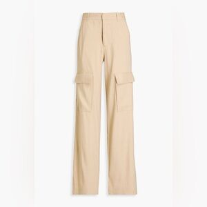 FRAME Linen-blend twill cargo pants size 8